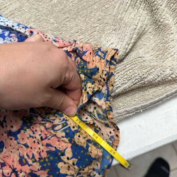 CAbi Style #891 Hippie Tunic Boho Dolman Sleeve Top Ombre Print Tie XS - Picture 6 of 7